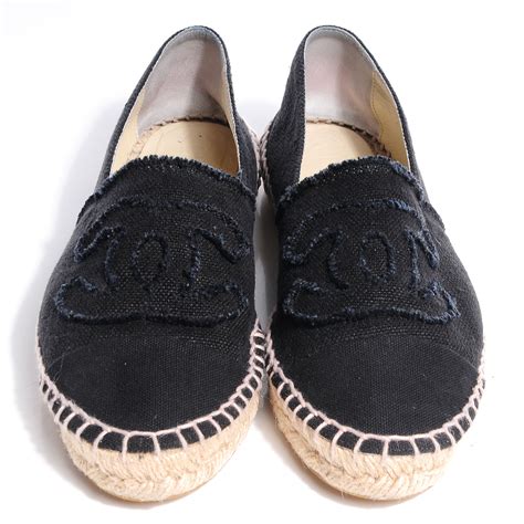 chanel backless espadrilles|authentic chanel espadrilles for sale.